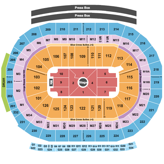 Little Caesars Arena Nate Bargatze Seating Chart