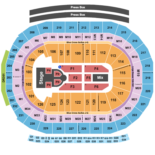 Little Caesars Arena Nicki Minaj & Future Seating Chart