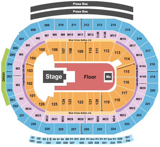 Little Caesars Arena Playboi Carti Seating Chart
