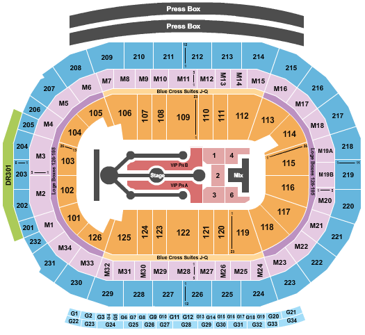 Little Caesars Arena Post Malone-2 Seating Chart