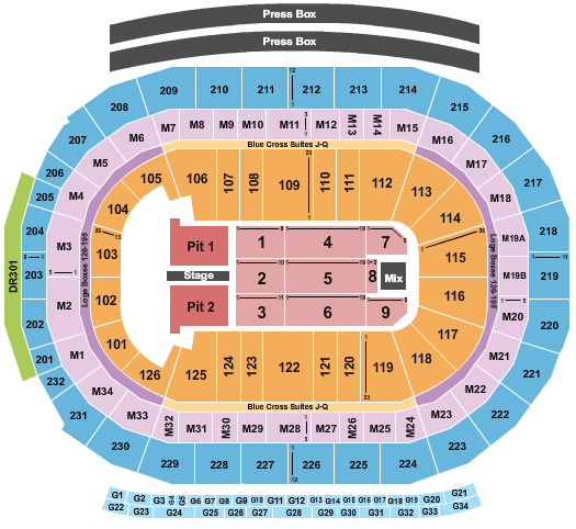 Little Caesars Arena Post Malone Seating Chart