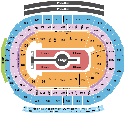 Little Caesars Arena Rod Wave 2024 Seating Chart