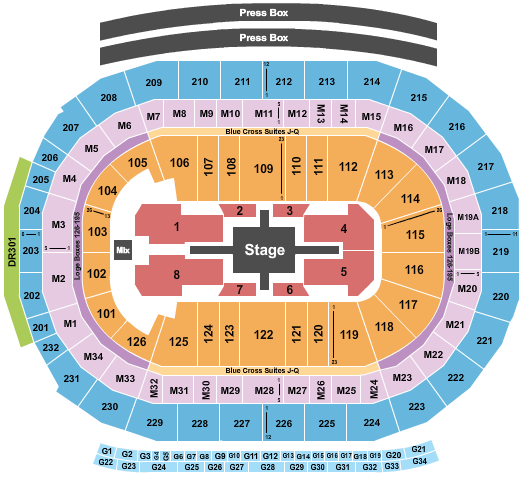 Little Caesars Arena Roger Waters Seating Chart