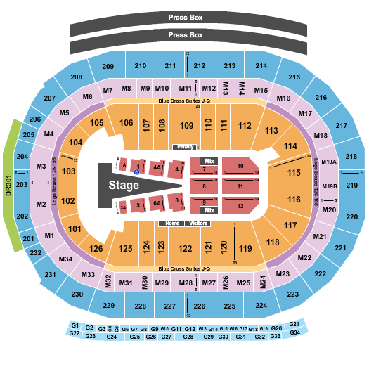 Little Caesars Arena Sam Smith Seating Chart