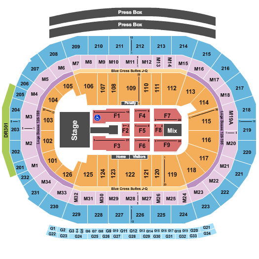 Little Caesars Arena Shania Twain Seating Chart