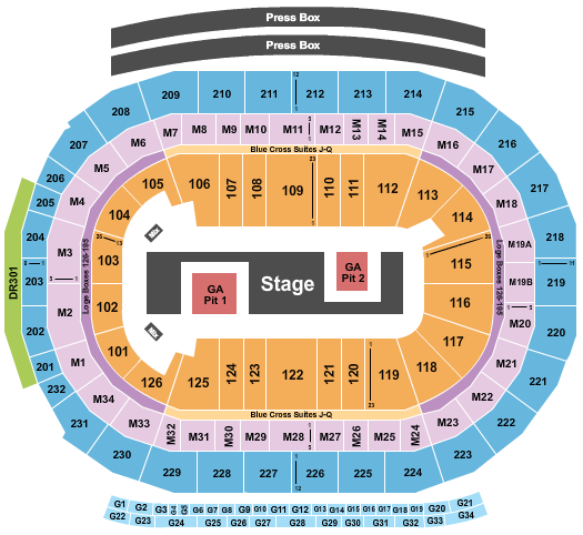 Little Caesars Arena TWICE Seating Chart
