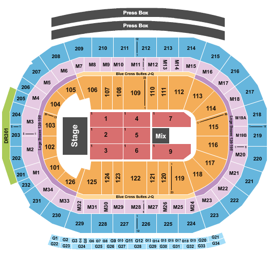 Little Caesars Arena The Black Keys Seating Chart
