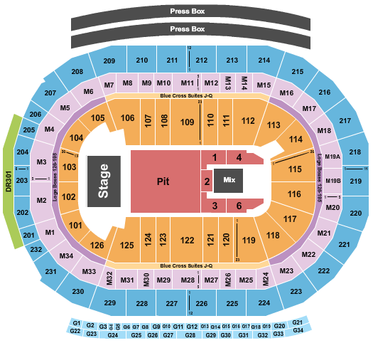 Little Caesars Arena Seating Chart