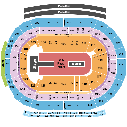 Little Caesars Arena Travis Scott Seating Chart