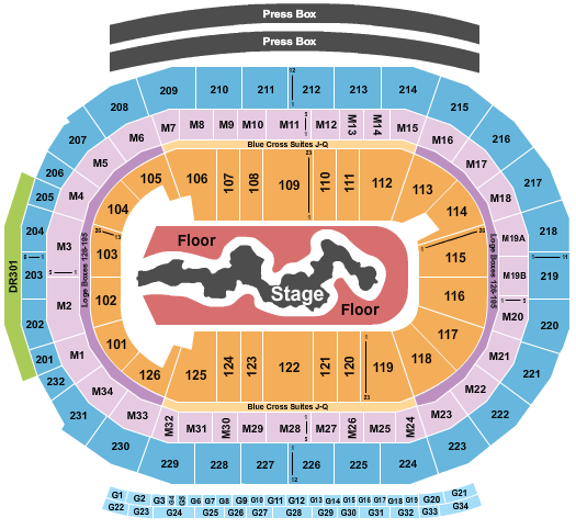 Little Caesars Arena Travis Scott Seating Chart