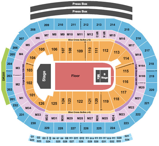 Little Caesars Arena Tyler the Creater Seating Chart