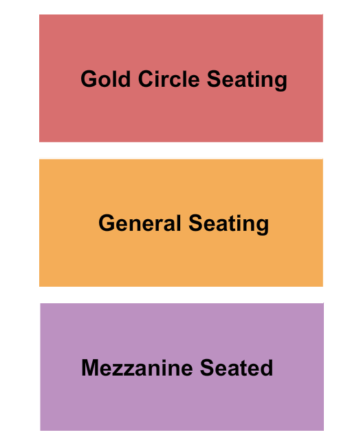 Little Rock Hall - AR GC/GA/Mezz Seating Chart