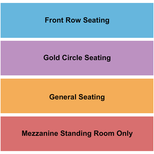 Little Rock Hall - AR GC/GA/Mezz 2 Seating Chart