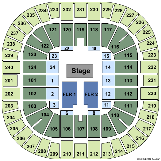 Littlejohn Coliseum Brantley Gilbert Seating Chart
