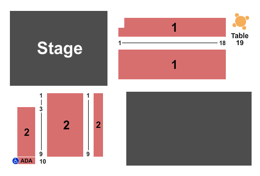 seating chart for Live at the Ludlow Garage - Endstage - eventticketscenter.com