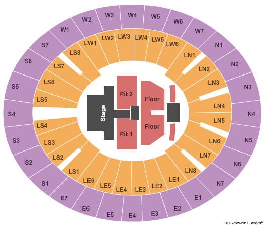 Lloyd Noble Center Kane Brown Seating Chart