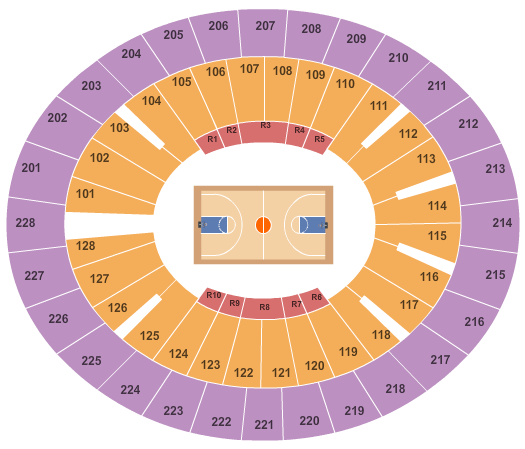 Lloyd Noble Center Basketball 2 Seating Chart