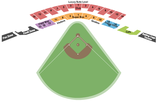 LoanMart Field Baseball Seating Chart