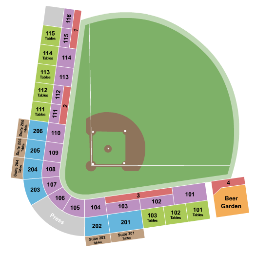 Loeb Stadium Baseball Seating Chart