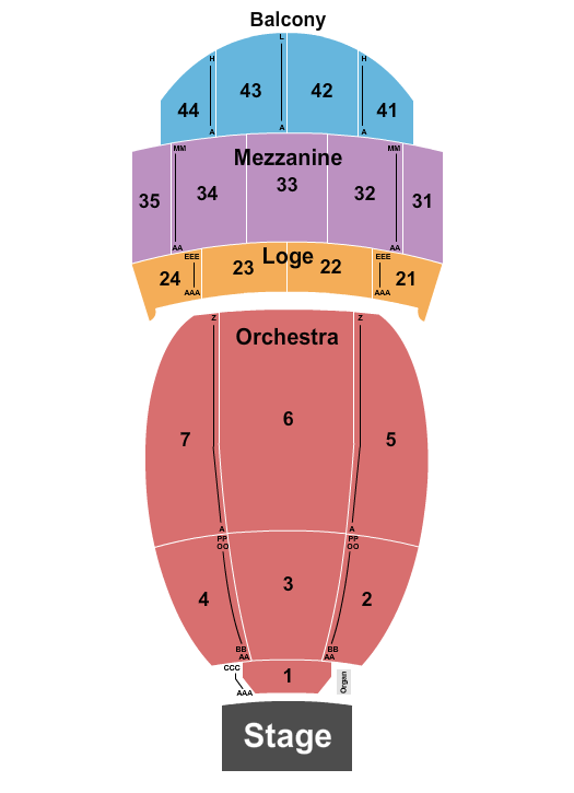 Loew's Jersey Theatre venue and seating information
