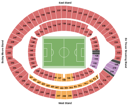 London Stadium At Queen Elizabeth Olympic Park Seating Map