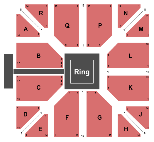 Long Beach Arena at Long Beach Convention Center New Pro Japan Wrestling Seating Chart