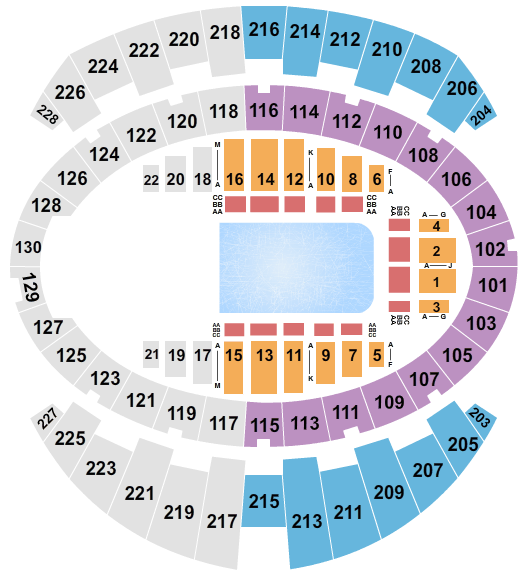 Long Beach Arena at Long Beach Convention Center Disney on Ice: Lets Celebrate Seating Chart