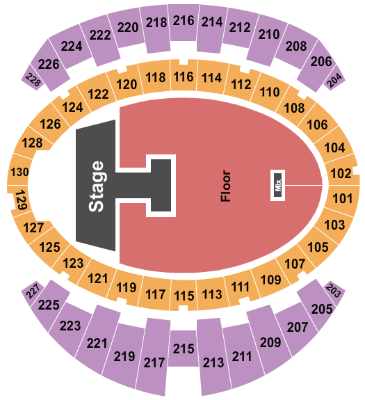 Long Beach Arena at Long Beach Convention Center Endstage Catwalk Seating Chart