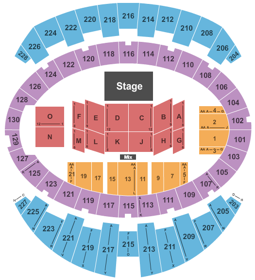 Long Beach Arena at Long Beach Convention Center Sonu Nigam & Atif Aslam Seating Chart