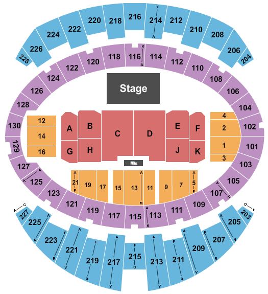 Long Beach Arena at Long Beach Convention Center Theater Seating Chart
