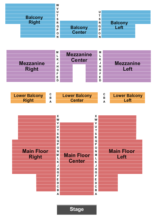 The Long Center For The Performing Arts - IN Seating Chart