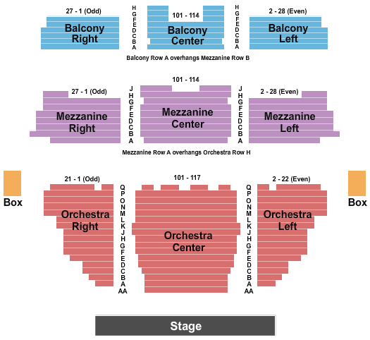 Longacre Theatre Seating Map