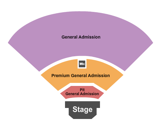 Longhorn Backyard Amphitheater Endstage Pit GA & Prem GA Seating Chart