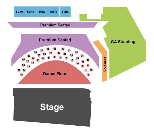 Longhorn Ballroom End Stage Dance Floor Seating Chart