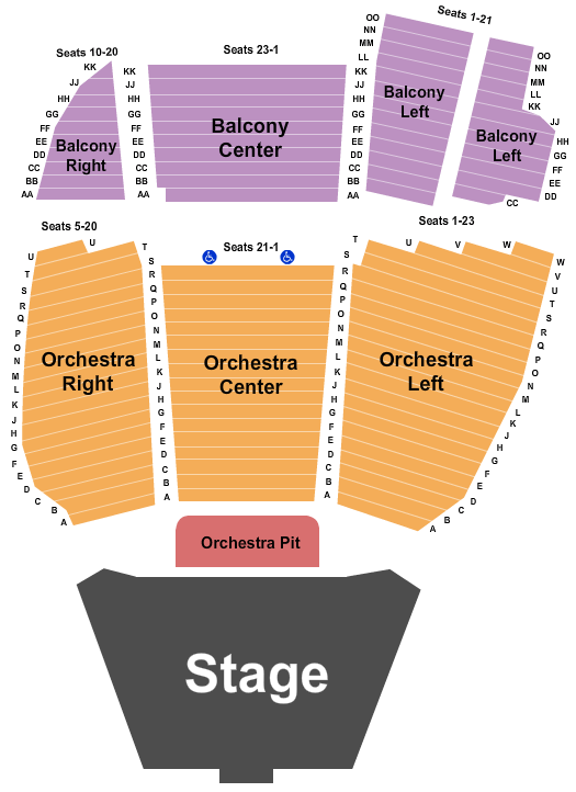 Longwood Gardens End Stage Seating Chart