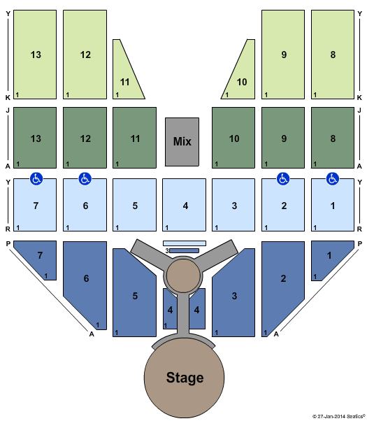 Los Angeles Convention Center End Stage Seating Chart