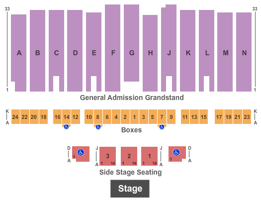 Los Angeles County Fair 2015 Endstage Seating Chart