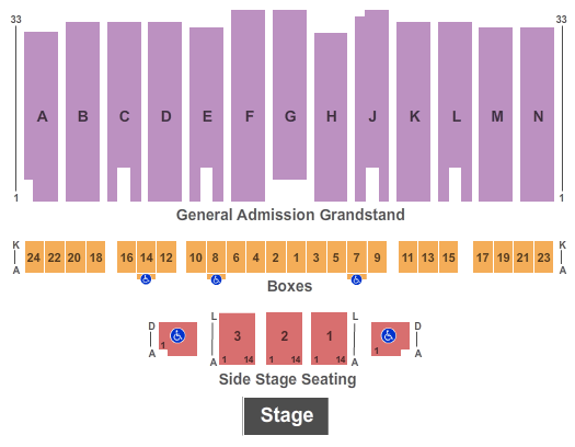 Los Angeles County Fair 2016 Endstage Seating Chart