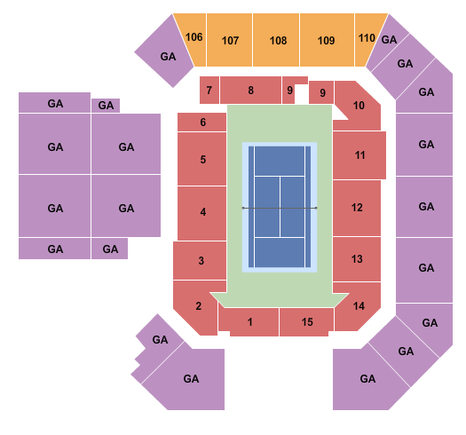 Louis Armstrong Stadium Tennis 2017 Seating Chart