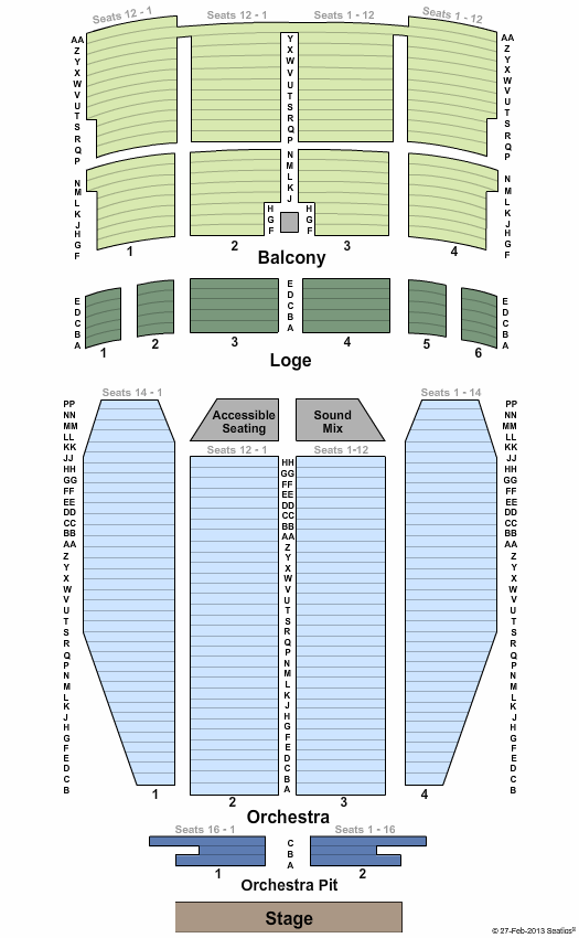 Louisville Palace Endstage Pit GA Seating Chart