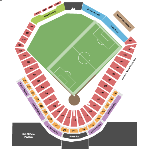 Louisville Slugger Field Soccer Seating Chart