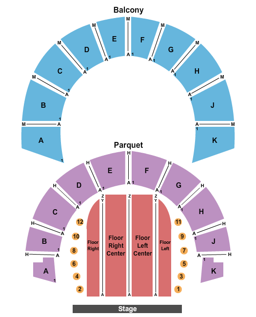 Lowell Memorial Auditorium Seating Map