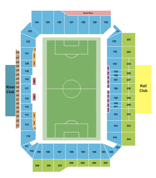 seating chart for Lower.com Field - Soccer 2 - eventticketscenter.com