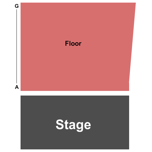 Lower Ossington Theatre - Stage 1 End Stage Seating Chart