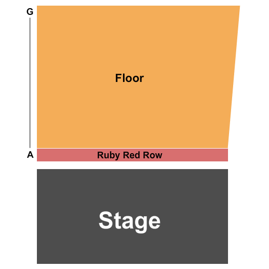 Lower Ossington Theatre - Stage 1 Wizard of Oz Seating Chart