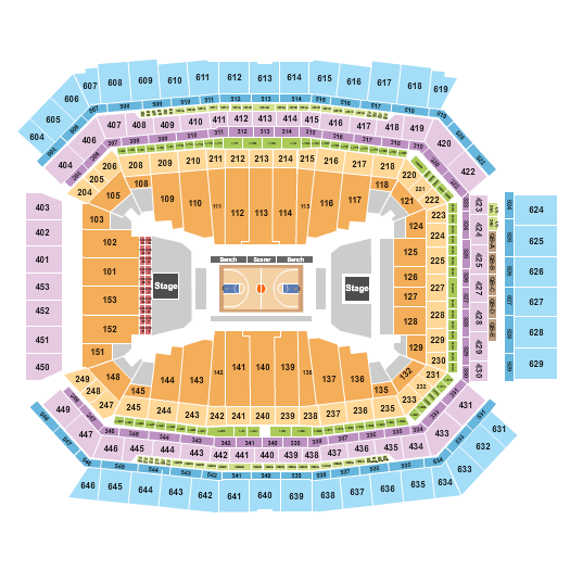Lucas Oil Stadium Basketball - NCAA Tournament Seating Chart