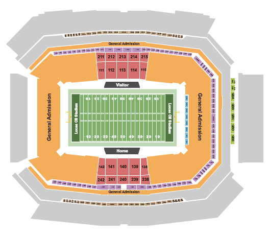 Lucas Oil Stadium Circle City Classic Seating Chart
