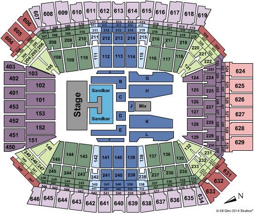 Lucas Oil Stadium Kenny Chesney Seating Chart