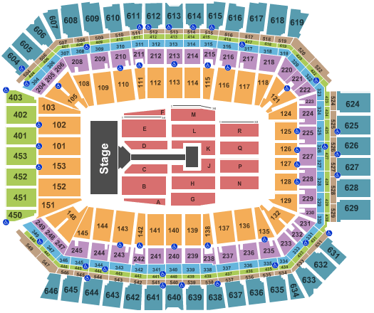 Lucas Oil Stadium One Direction Seating Chart