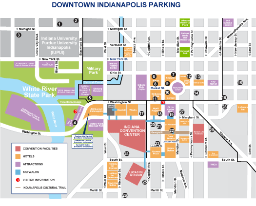 Lucas Oil Stadium Parking Lots Parking Seating Chart